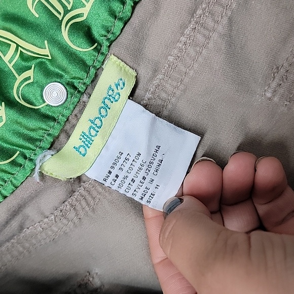 Vintage BILLABONG Khaki Board Shorts Size 11 - Picture 9 of 14